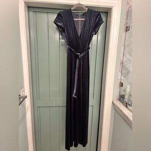 Baltic born slate blue velvet maxi. Worn once, like new. Size M.